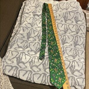 Green Patterned Men's Tie